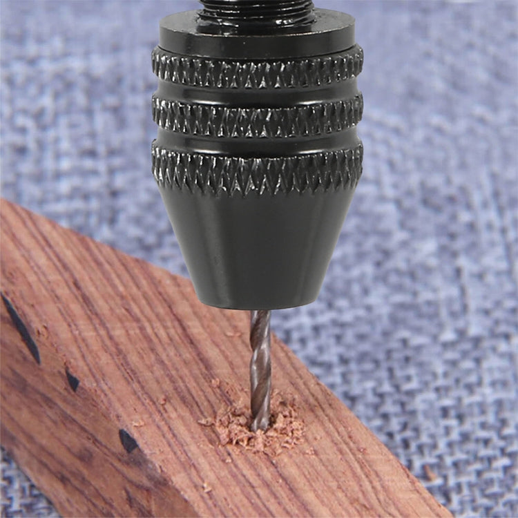 2 PCS Black Hand Twist Drill Aluminum Slloy Hand Drill Punch