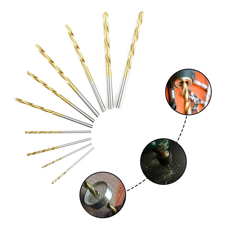 3 Sets Titanium Drill Aluminum Slloy Hand Drill Punch