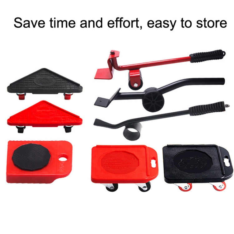 BJQ0001 Hardware Tools Heavy Object Mover, Style: Rubber Wheel Tank Type