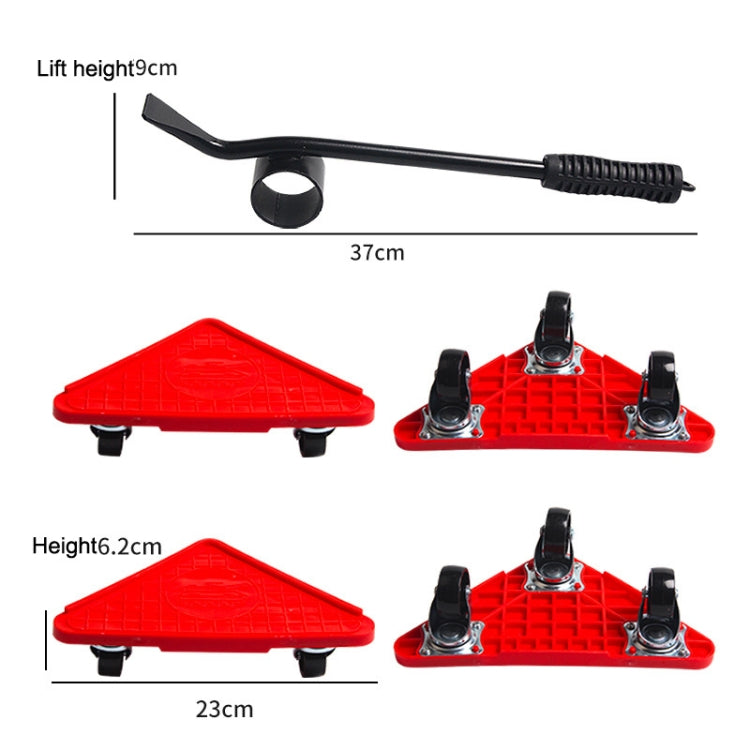 BJQ0001 Hardware Tools Heavy Object Mover, Style: ABS Wheel Triangle Tank Type