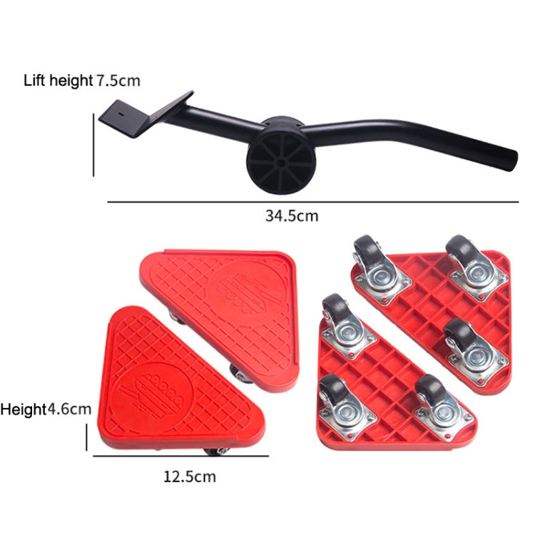 BJQ0001 Hardware Tools Heavy Object Mover, Style: Mini ABS Wheel Triangle Tank Type