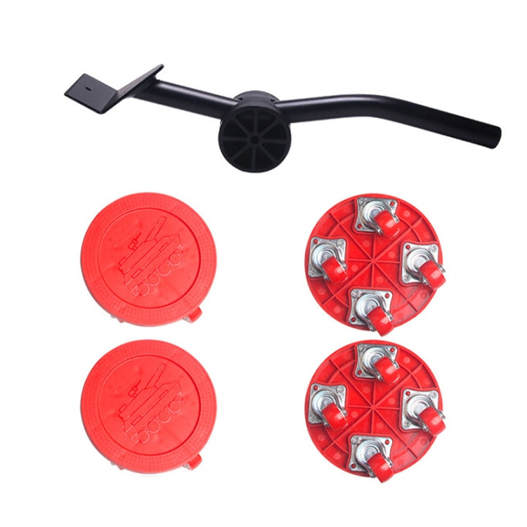 BJQ0001 Hardware Tools Heavy Object Mover, Style: Red Rubber Wheel Triangle Round Tank Type