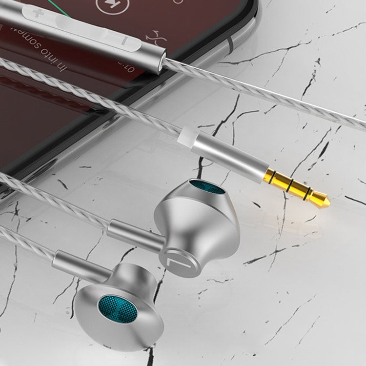 TS5000 3.5mm Metal Subwoofer Wired Earphone