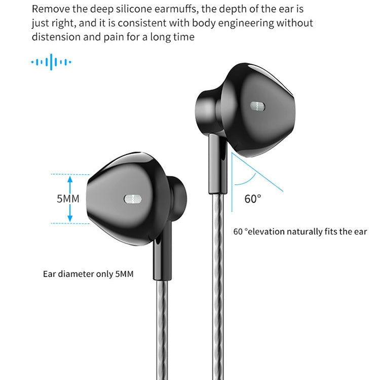 TS5000 3.5mm Metal Subwoofer Wired Earphone