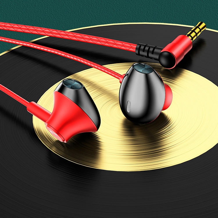 TS6800 3.5mm Metal Elbow Noise Cancelling Wired Game Earphone