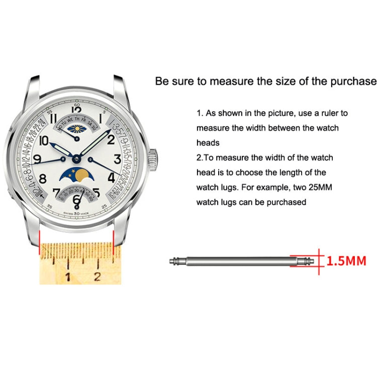 144 PCS / Set 8-25mm Strap Connecting Shaft Stainless Steel Watch Spring Bar