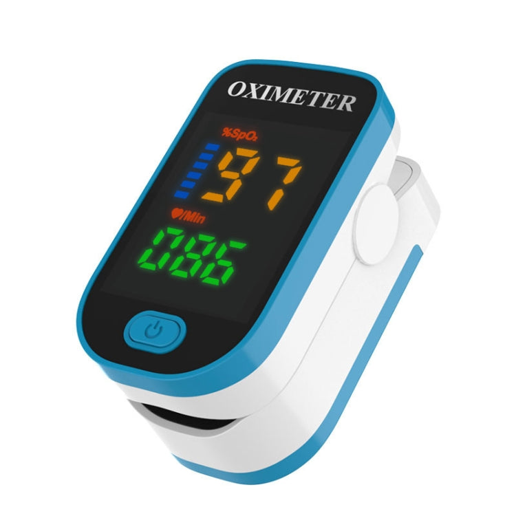 002 Blue LED Screen Fingertip Pulse Oximeter