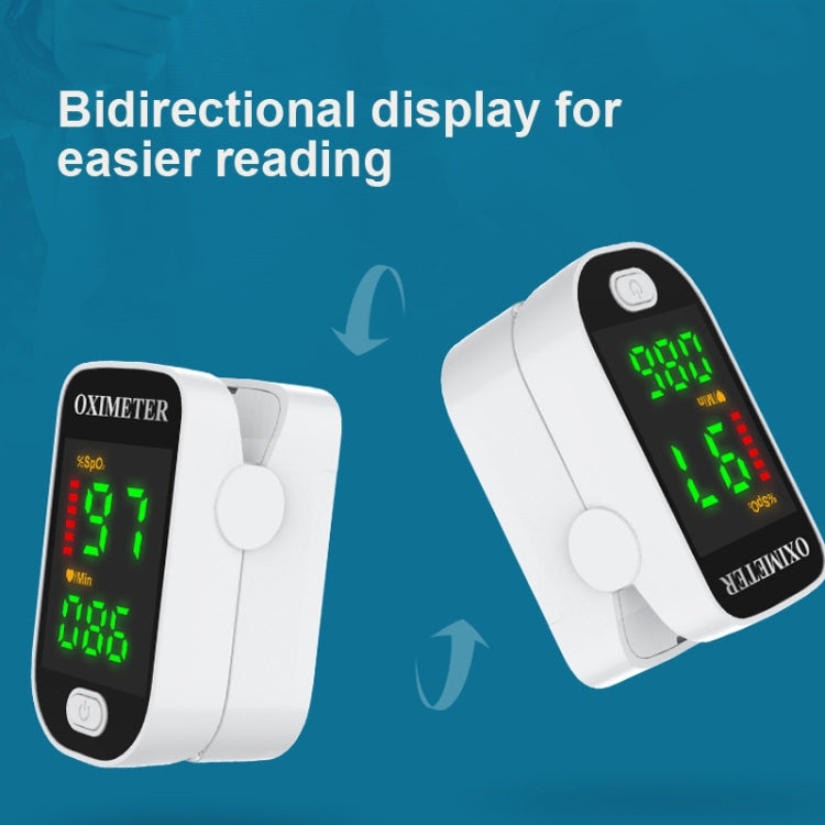 002 White LED Screen Fingertip Pulse Oximeter