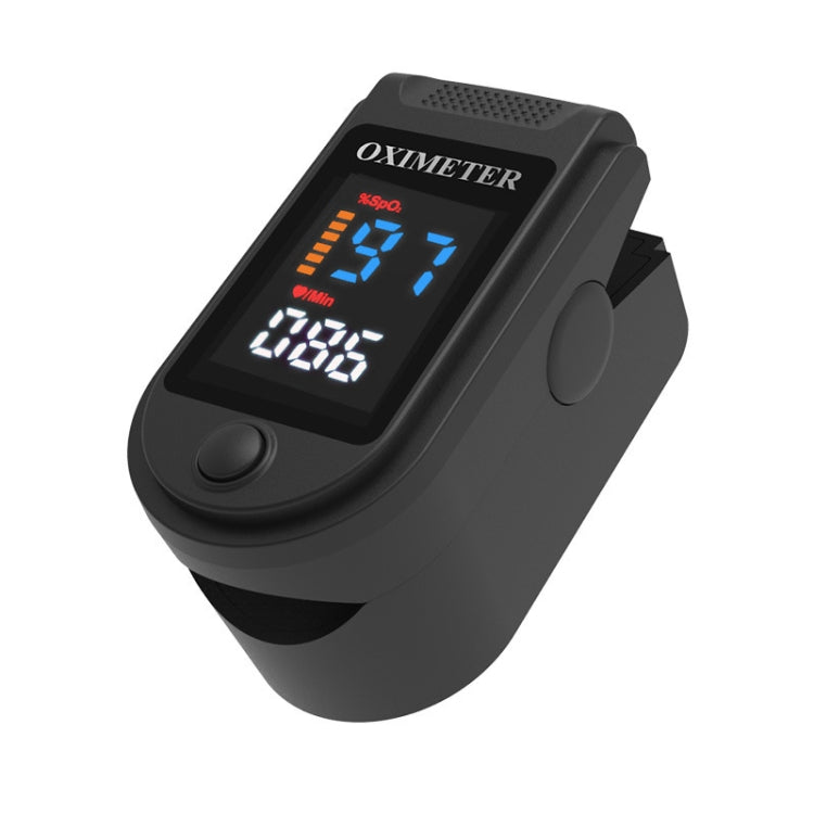 004 Black LED Screen Fingertip Pulse Oximeter