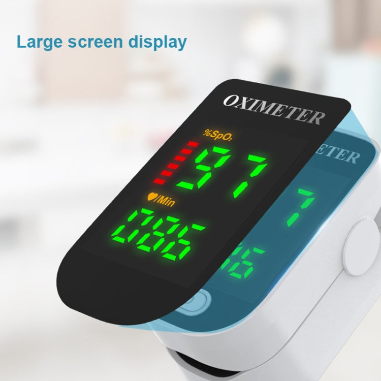 004 Purple LED Screen Fingertip Pulse Oximeter