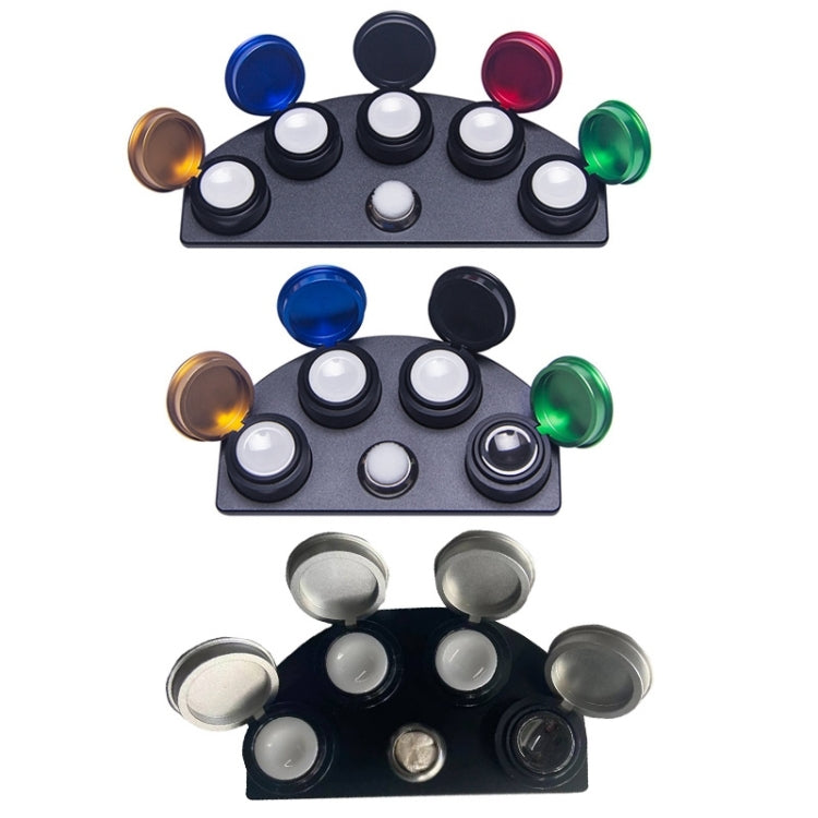 Full Metal Spot Oil Cup Stand  Oiler Watch Repair Tool, Style: Four Oils Cups Silver