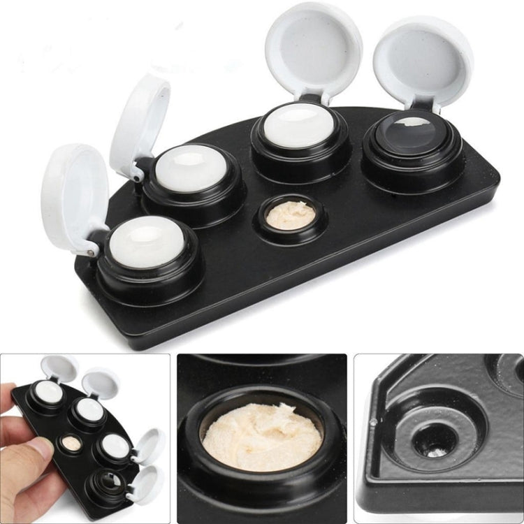 Full Metal Spot Oil Cup Stand  Oiler Watch Repair Tool, Style: Four Oils Cups Silver