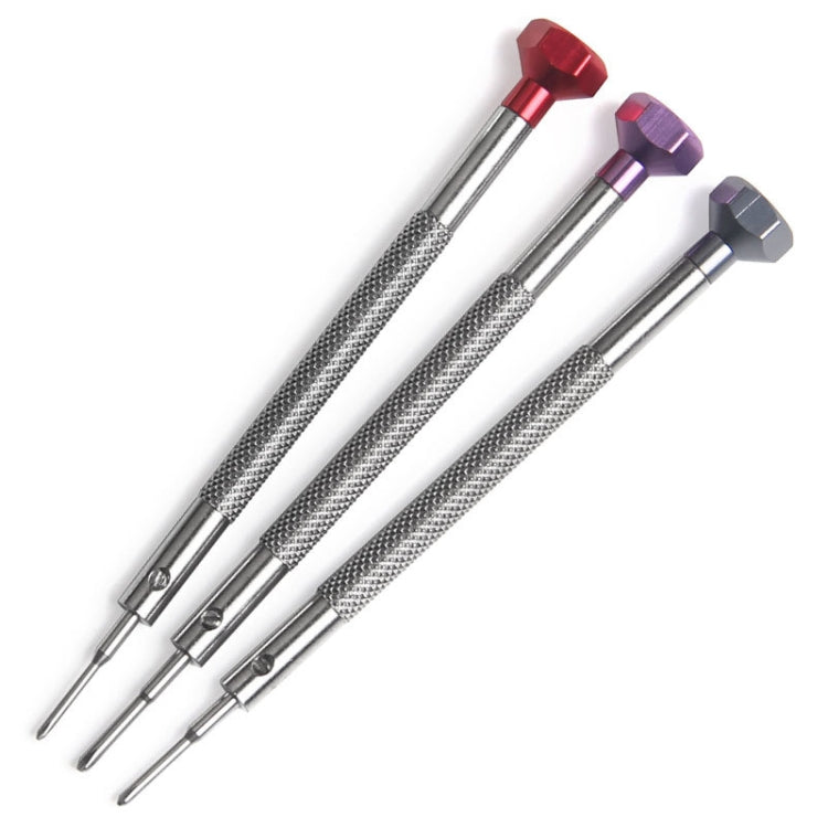 3 PCS LSD5075 Color Screwdriver Watch Repair Tool, Model: 1.4mm Crosshead