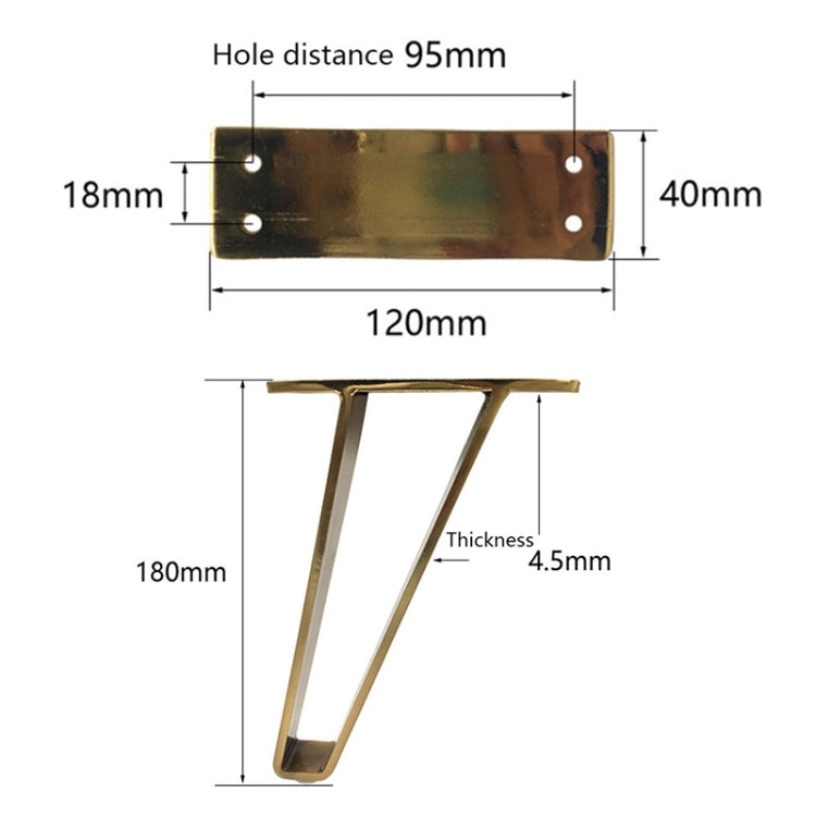 LH-GB0001 Thickened Load-Bearing Sofa TV Cabinet Support Legs, Height: 15cm
