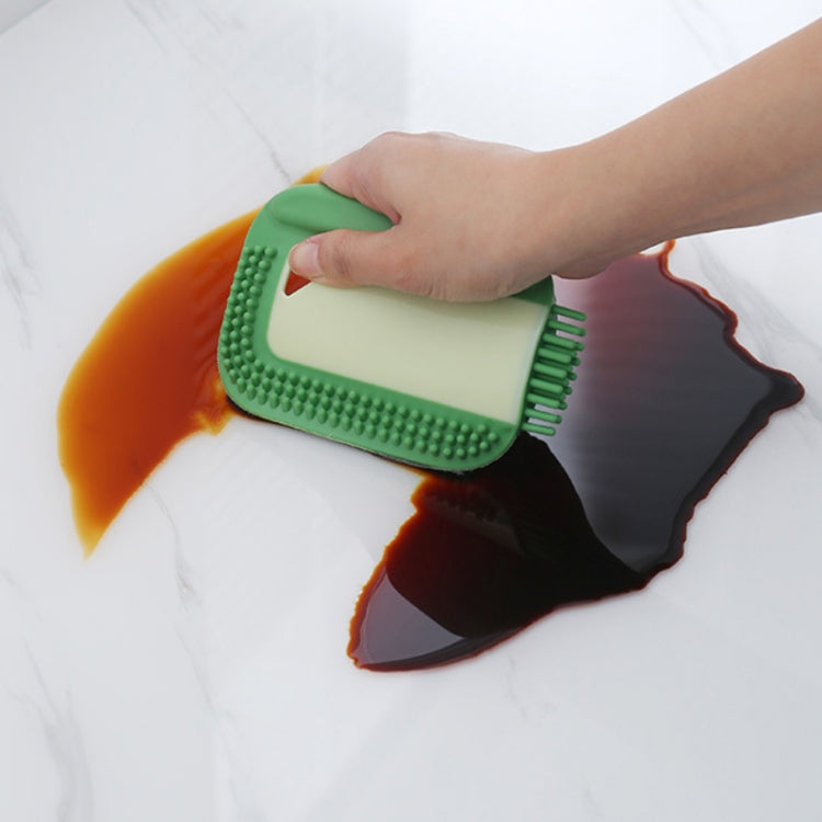 2 PCS Bathroom Countertop Wiper Glass Cleaning Brush