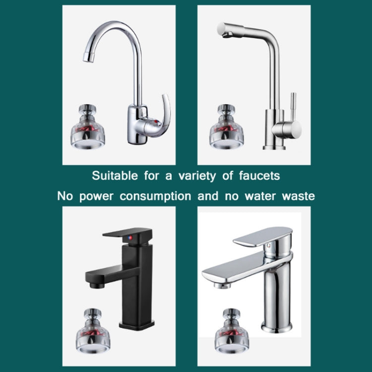 2 PCS Faucet Splashproof Supercharged Universal Head Aerator, Specification: Red + Filter