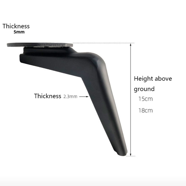 S699 Sickle Metal Furniture Support Leg, Height: 15cm