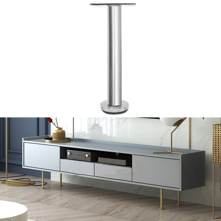LH-TJ003 Adjustable Stainless Steel Round Tube Furniture Legs, Height: 28cm
