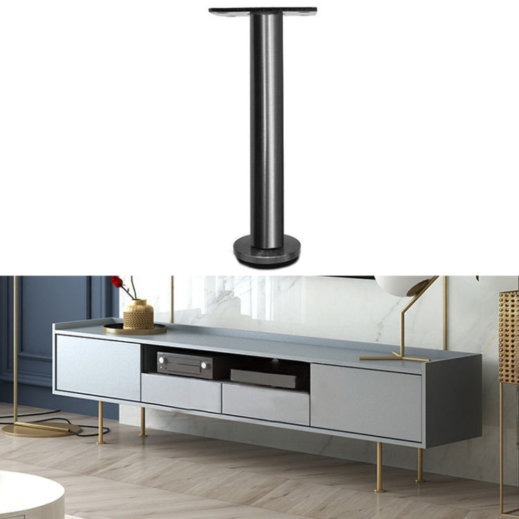 LH-TJ003 Adjustable Stainless Steel Round Tube Furniture Legs, Height: 28cm