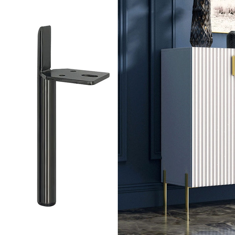 LH-D012-01 Cylindrical Metal Furniture Support Legs, Height: 20cm