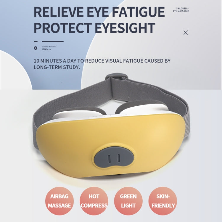 Intelligent Hot Compress Eye Massager For Children, Specification: English(Yellow)