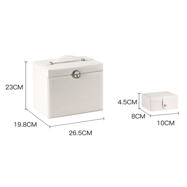 Sp01119 Five-Layer Large-Capacity Leather Jewelry Storage Box