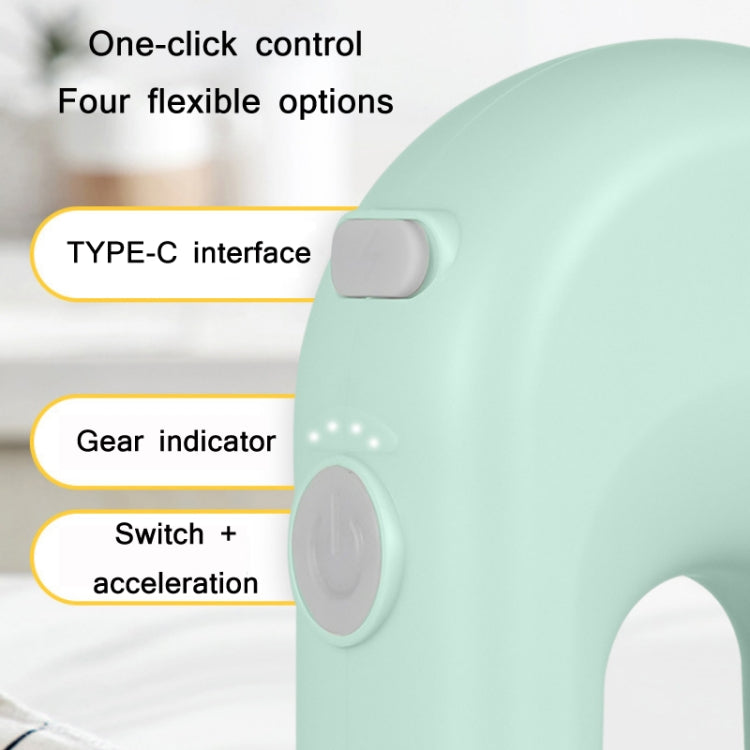 Wireless Handheld Electric Egg Beater Cake Mixer, Specification: Single Rod (Dream Pink)