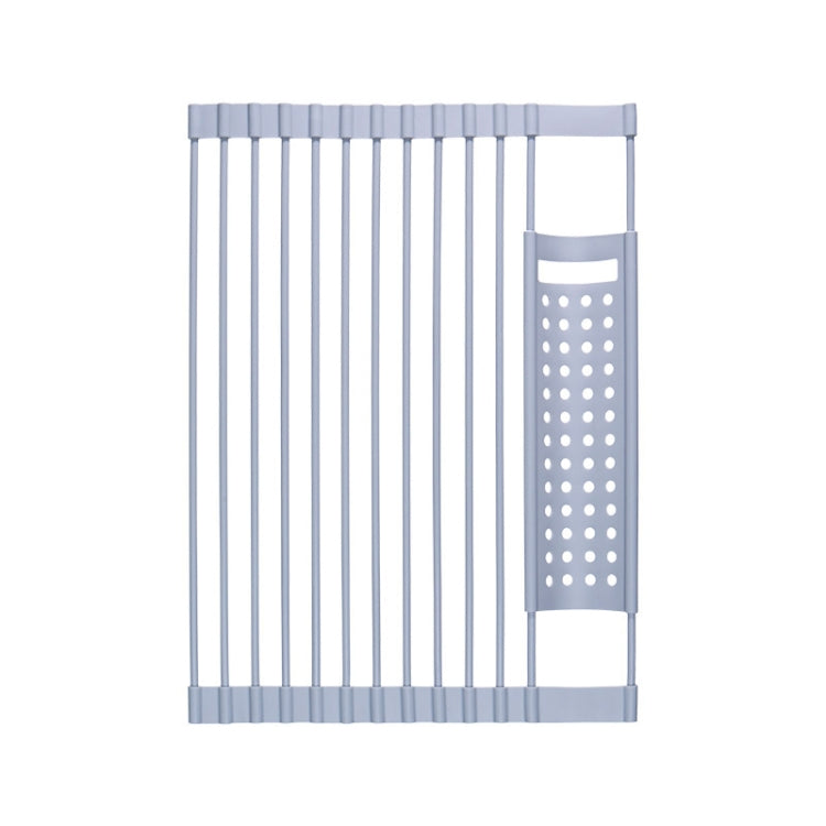 43 x 33cm Gray  Kitchen Silicone Drain Rack Sink Drain Rack