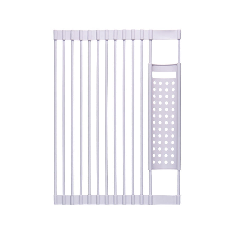 43 x 33cm White Gray Kitchen Silicone Drain Rack Sink Drain Rack