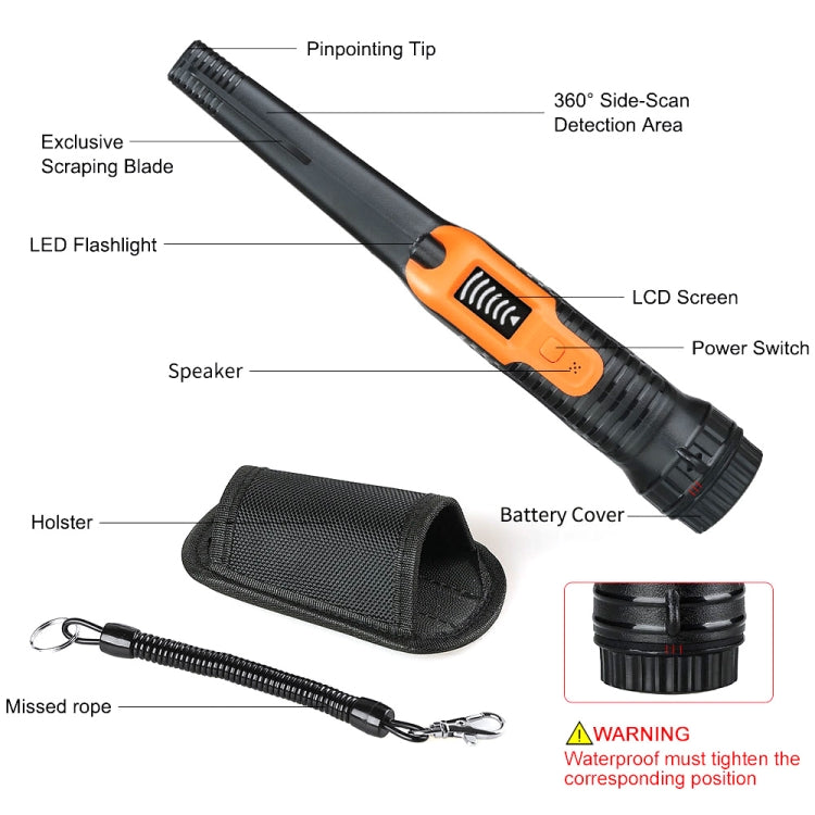 HS-12 Outdoor Handheld Treasure Hunt Metal Detector Positioning Rod