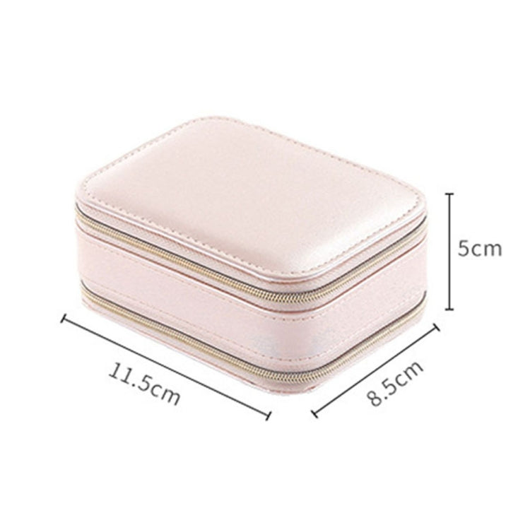 Sp01167 Zipper Leather Jewelry Storage Box