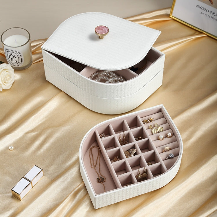 Sp01193 Three-Layer Large-Capacity Leather Jewelry Box