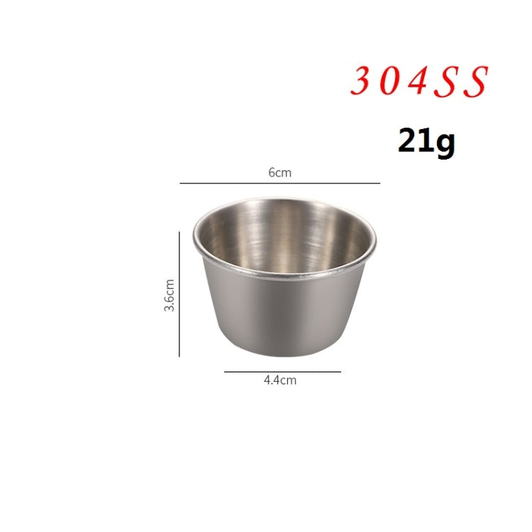 5 PCS Stainless Steel Tortilla Salad Tomato Sauce Cup, Specificationï¼š 304 Small