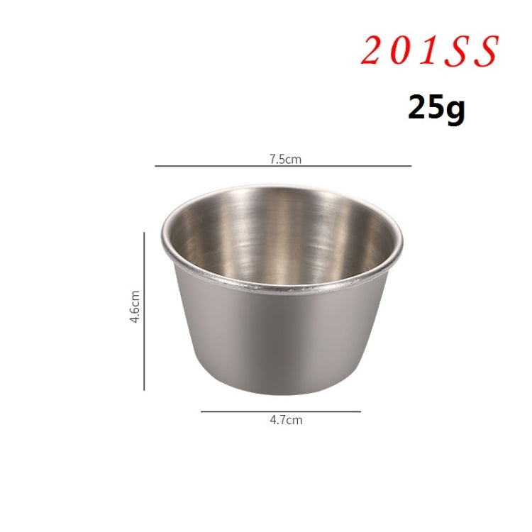 5 PCS Stainless Steel Tortilla Salad Tomato Sauce Cup, Specificationï¼š 201 Medium