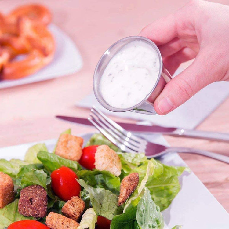 5 PCS Stainless Steel Tortilla Salad Tomato Sauce Cup, Specificationï¼š 201 Medium