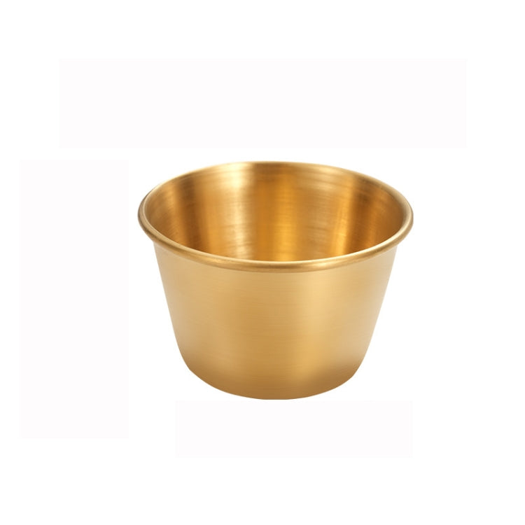 5 PCS Stainless Steel Tortilla Salad Tomato Sauce Cup, Specificationï¼š 304 Small (Gold)