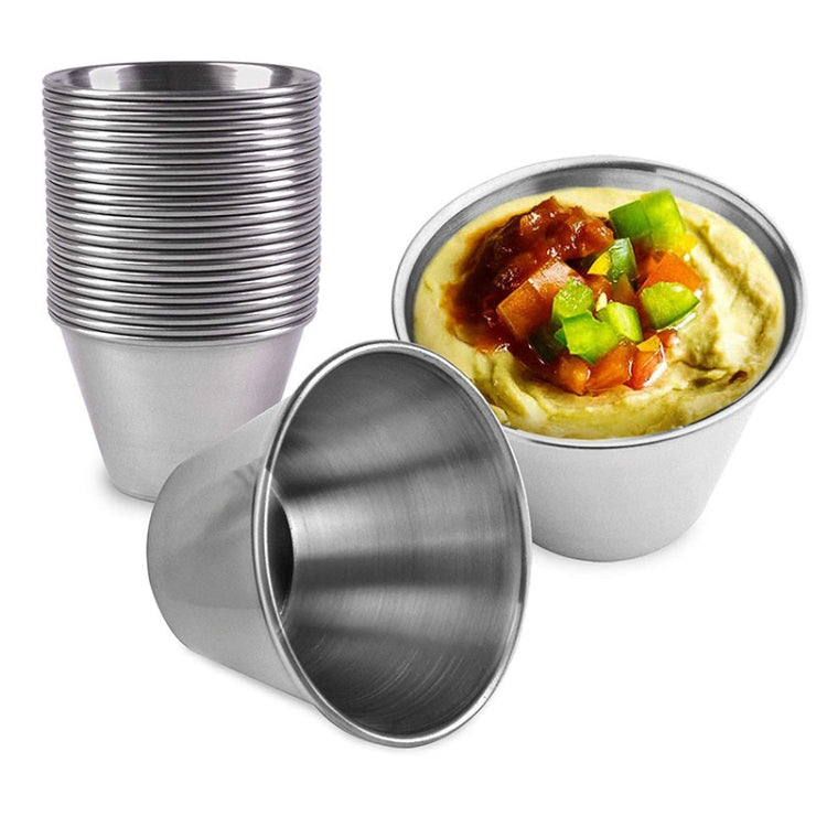 5 PCS Stainless Steel Tortilla Salad Tomato Sauce Cup, Specificationï¼š 304 Small (Gold)