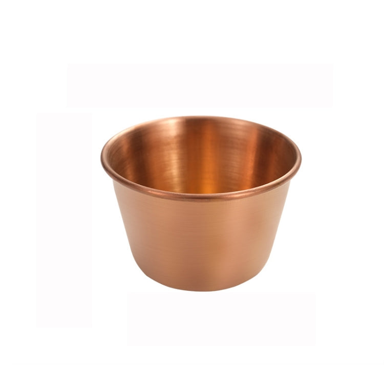 5 PCS Stainless Steel Tortilla Salad Tomato Sauce Cup, Specificationï¼š 304 Small (Rose Gold)