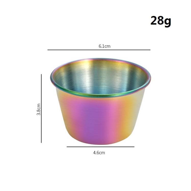 5 PCS Stainless Steel Tortilla Salad Tomato Sauce Cup, Specificationï¼š 304 Small (Colorful)