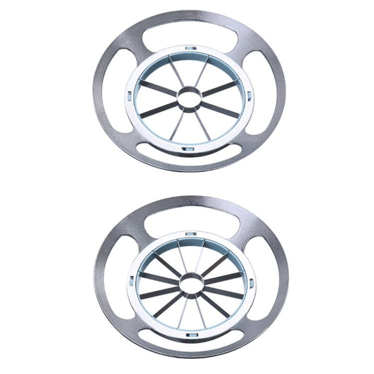 Stainless Steel Round Apple Slicer Fruit Divider, Color: 12 Cuts (Blue)