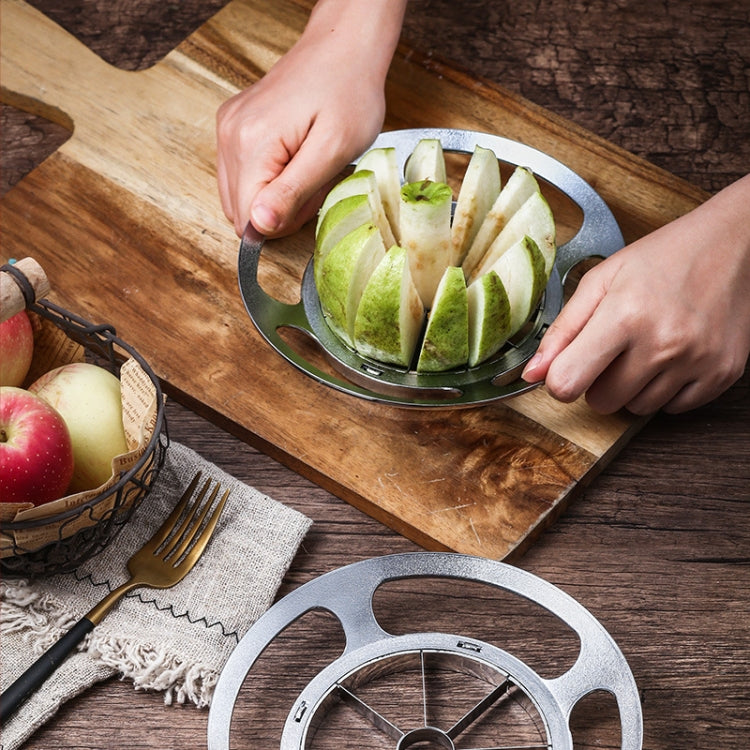Stainless Steel Round Apple Slicer Fruit Divider, Color: 12 Cuts (Blue)