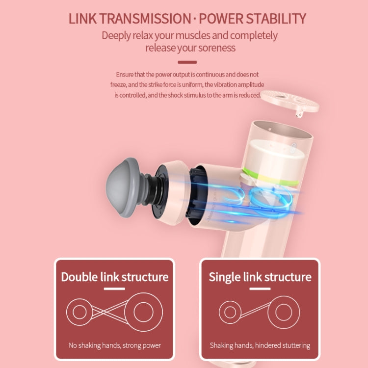 Muscle Relaxer Deep Vibration Massage Muscle Membrane Instrument, Specification: English(Pink)