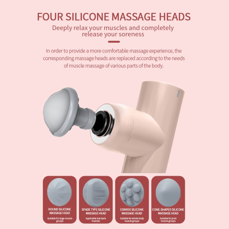 Muscle Relaxer Deep Vibration Massage Muscle Membrane Instrument, Specification: English(Pink)