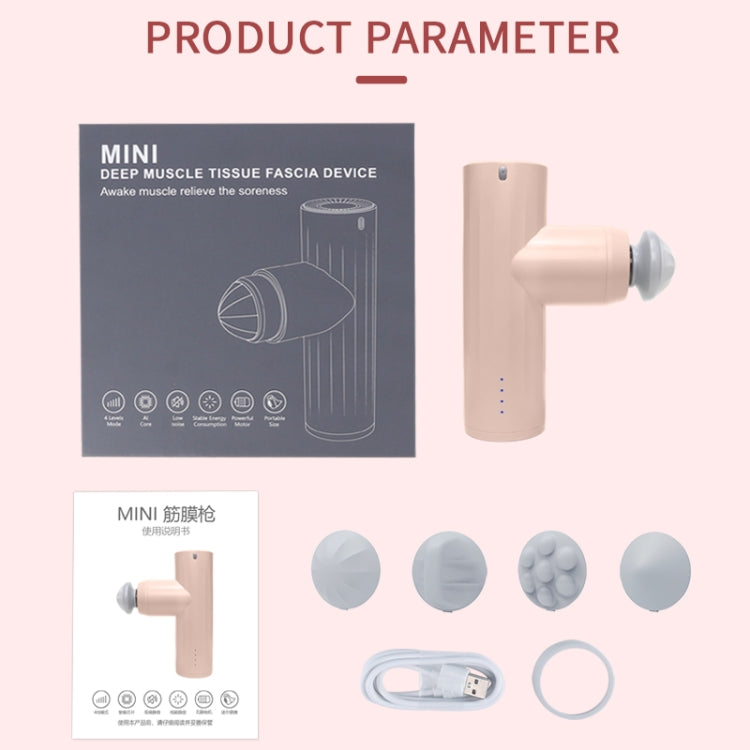 Muscle Relaxer Deep Vibration Massage Muscle Membrane Instrument, Specification: English(Pink)