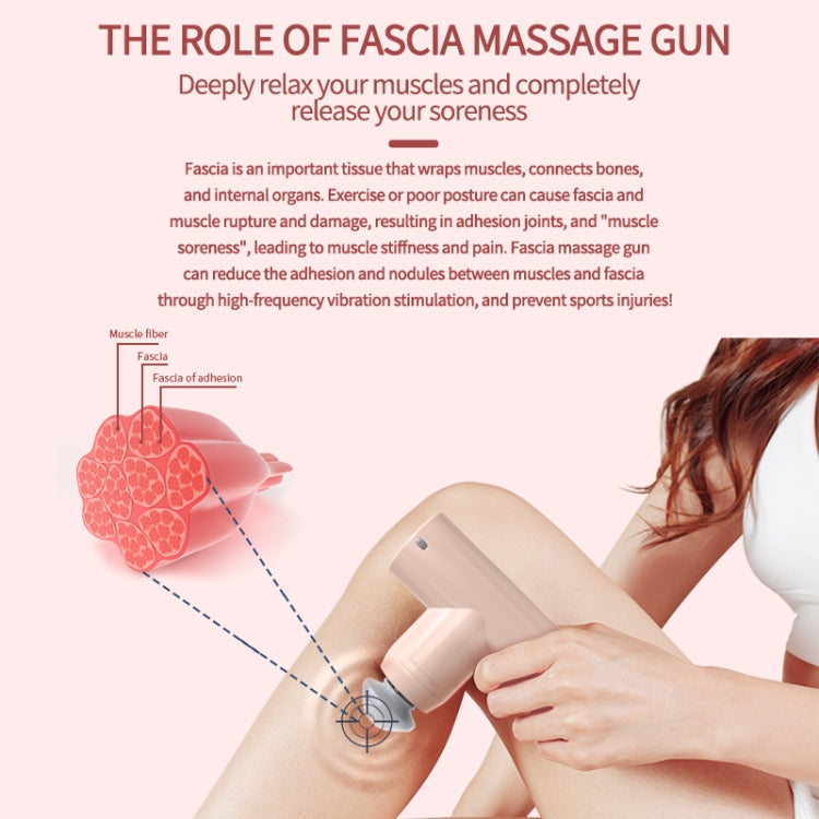 Muscle Relaxer Deep Vibration Massage Muscle Membrane Instrument, Specification: English(Pink)