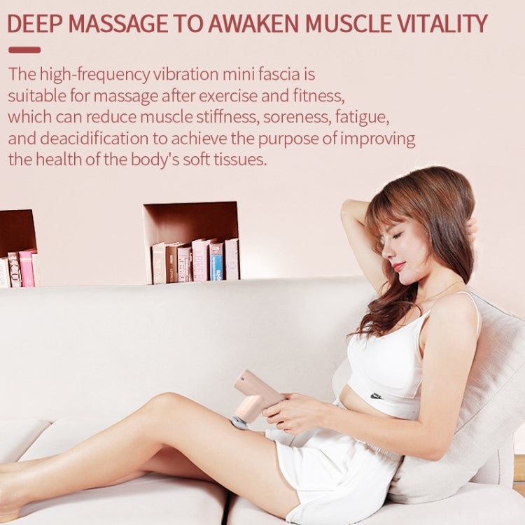 Muscle Relaxer Deep Vibration Massage Muscle Membrane Instrument, Specification: English(Pink)