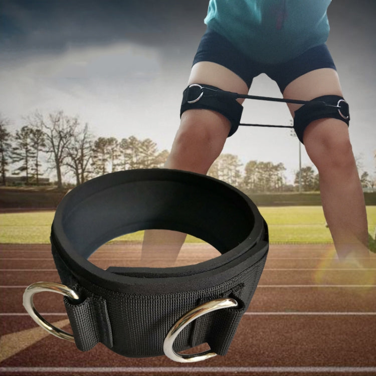 A Pair Leg Explosive Strength Trainer Thigh Training Straps(Black)