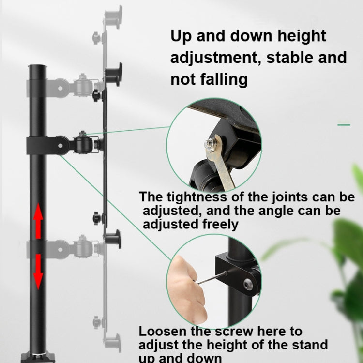 Height 50cm Metal Bedside Desktop Clip Lazy Tablet Phone Holder