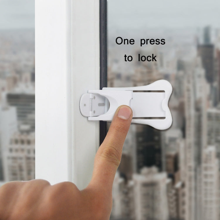 4 PCS Children Sliding Rail Door And Window Safety Lock(White)