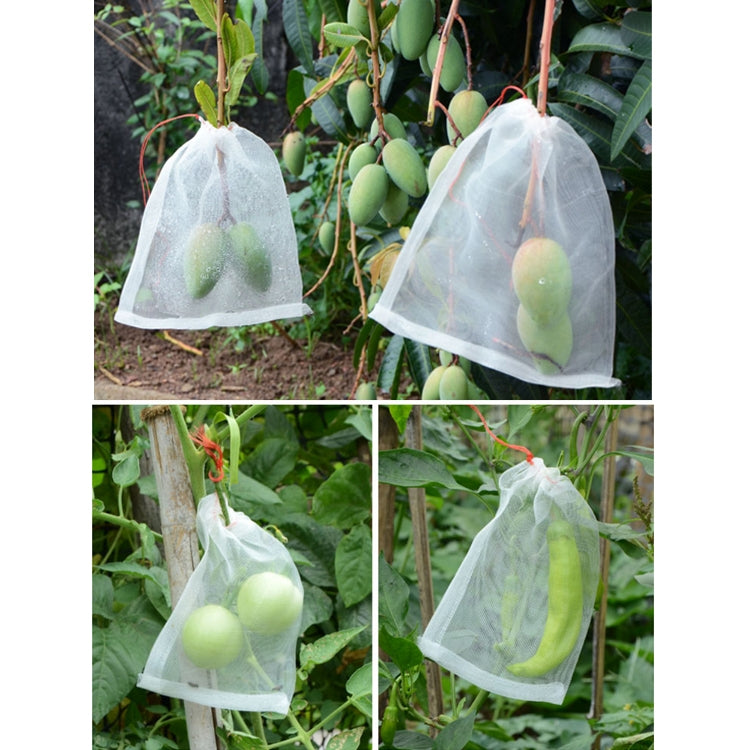 15 PCS Fruit & Vegetable Insect-Proof And Bird-Proof Nylon Mesh Bag, Specification: 25x25cm